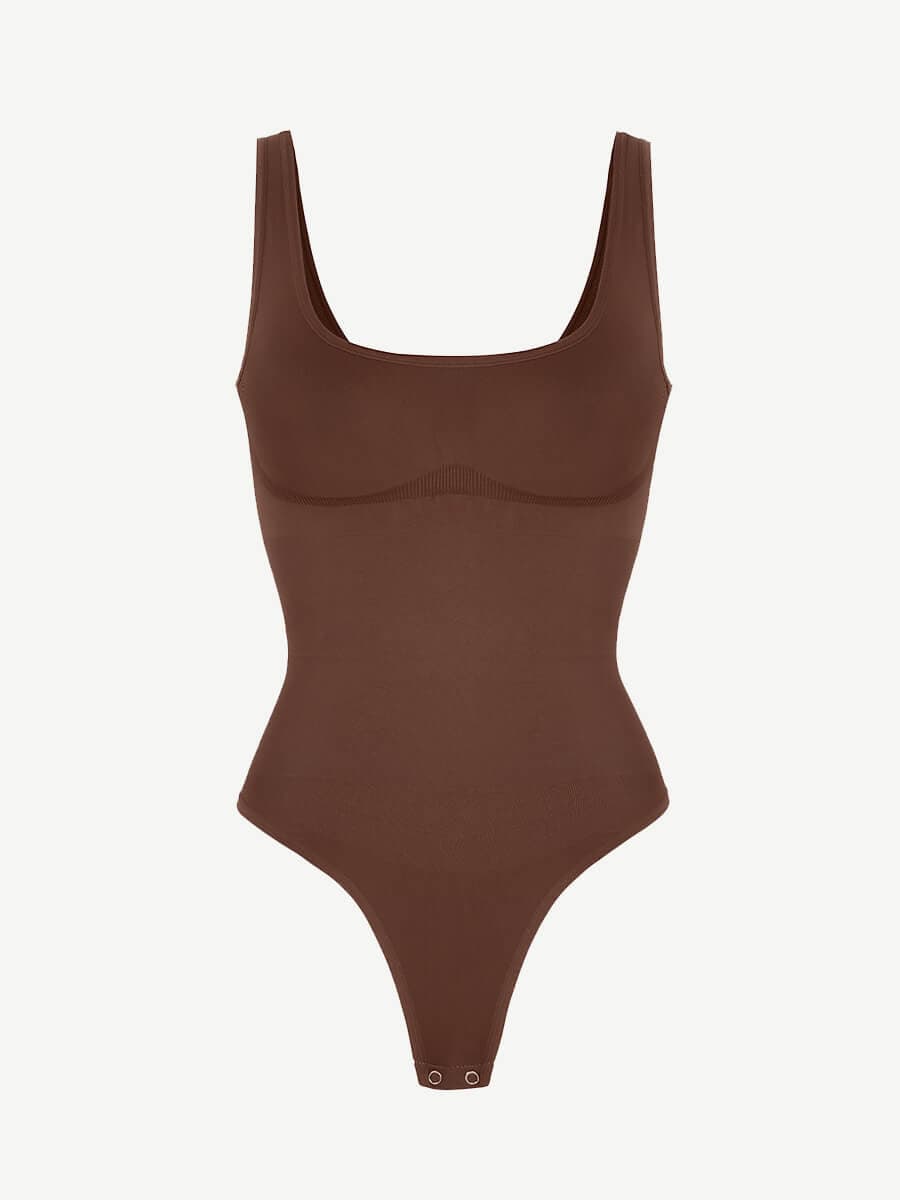 Seamless Outerwear Belly Control Thong Bodysuit
