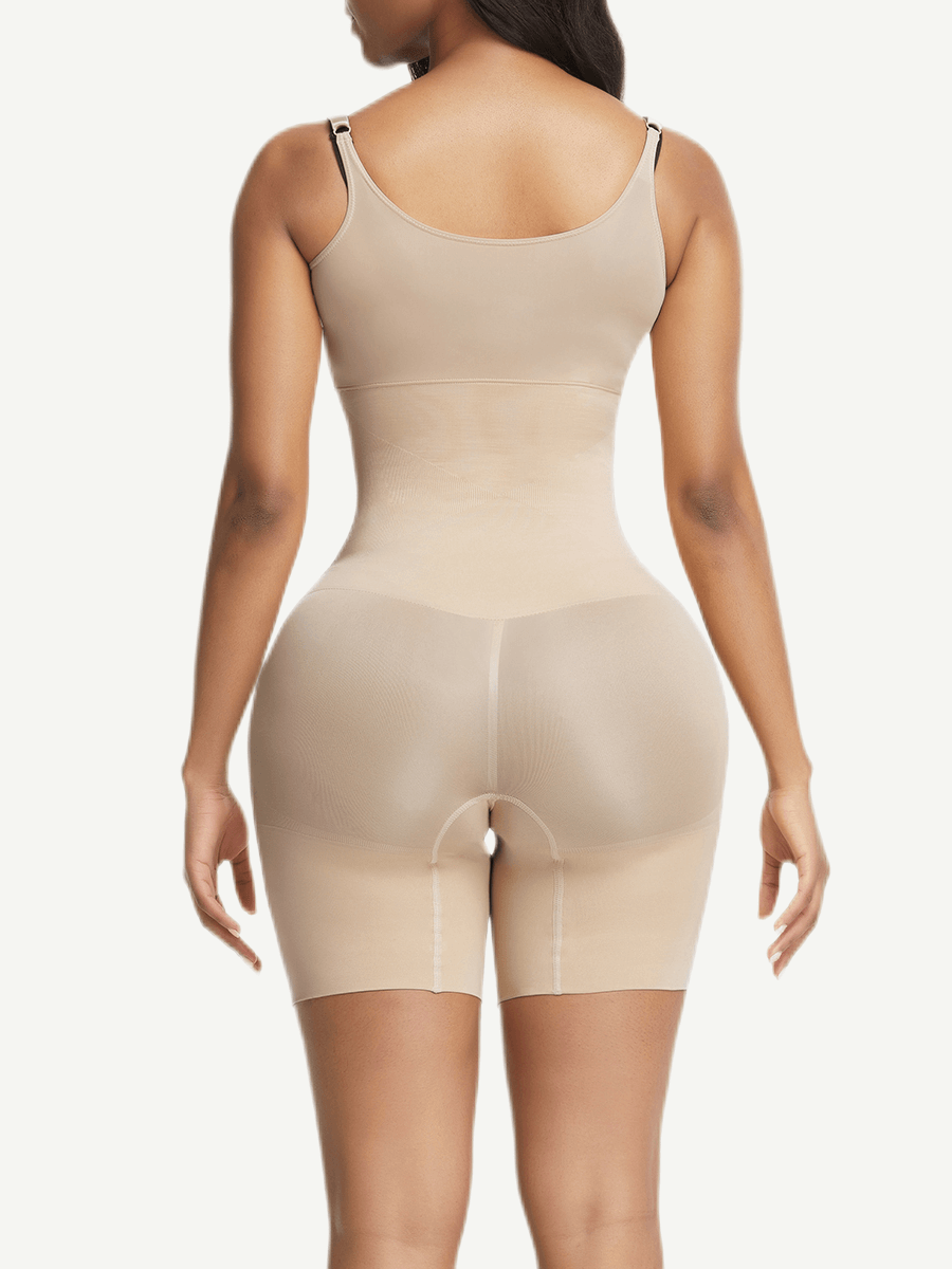 Open-Bust Mid-Thigh Bodysuit AbdomenξFlattening