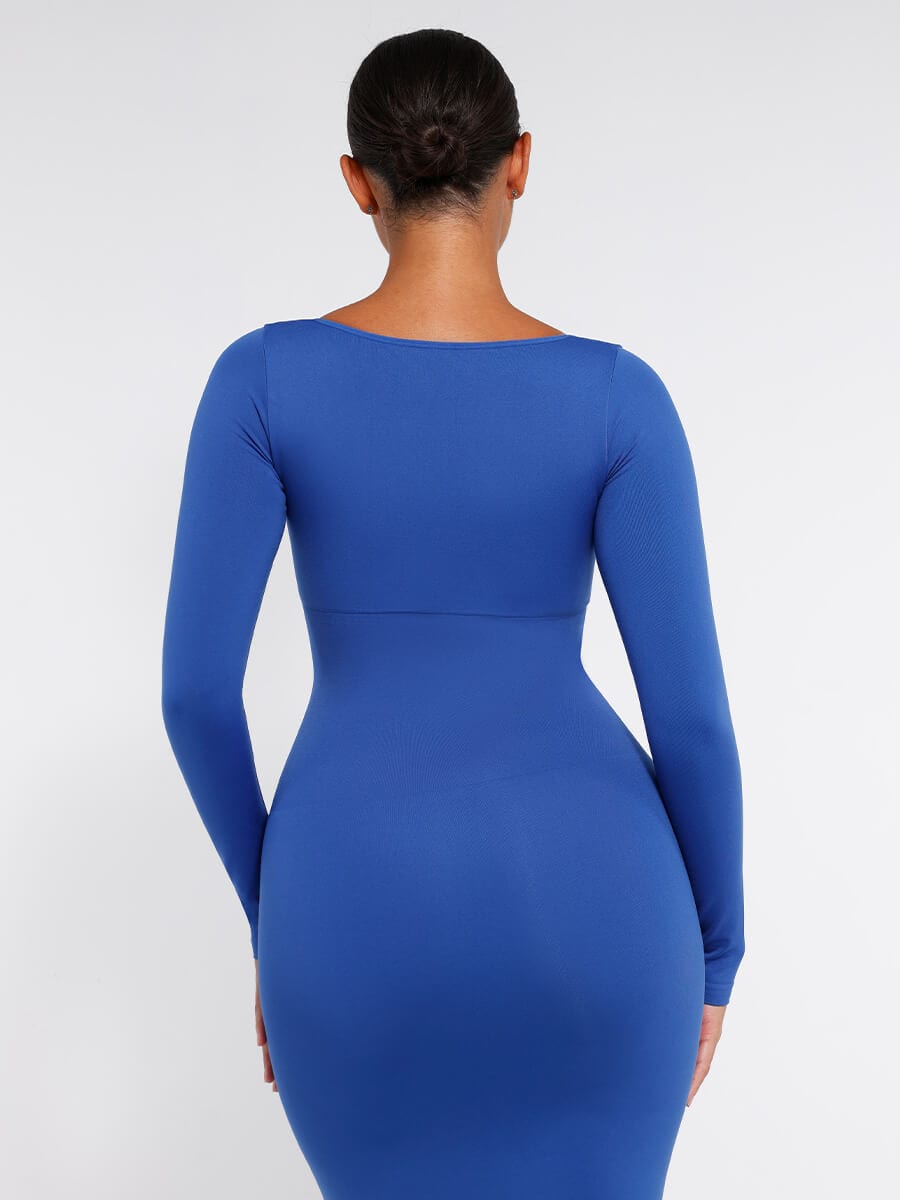 Wholesale?ÙÎÀ Eco-friendly Seamless Bust Support Tummy Control High Side Slit Shaping Dress