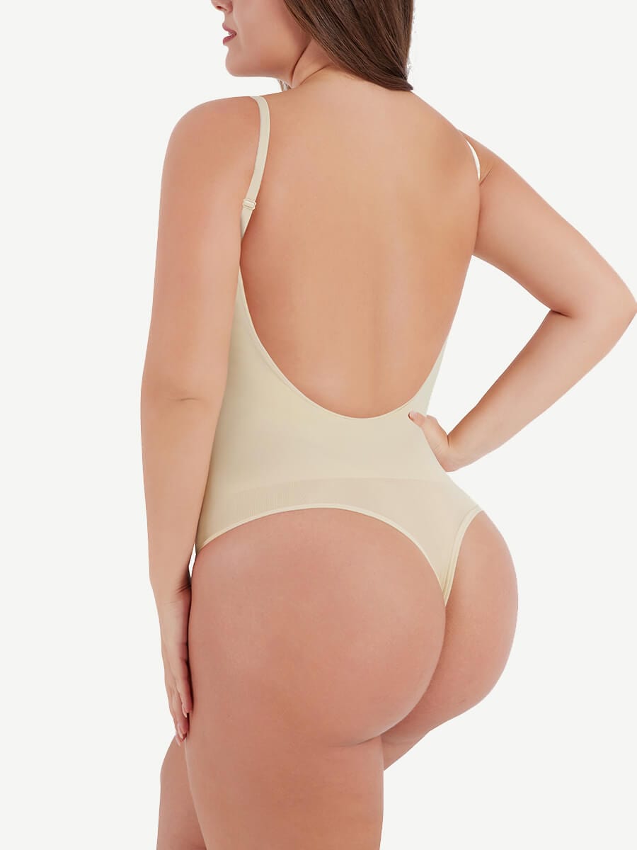Presale-Seamless Cover-Breast Open-Back Thong