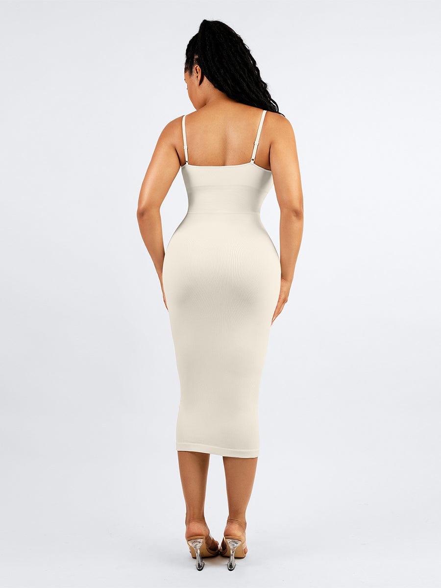 Eco-friendly Seamless 360 Waist Control Midi Shaping Dress