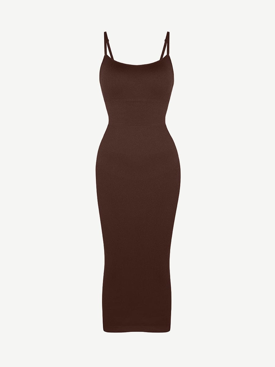 Eco-friendly Seamless 360 Waist Control Midi Shaping Dress