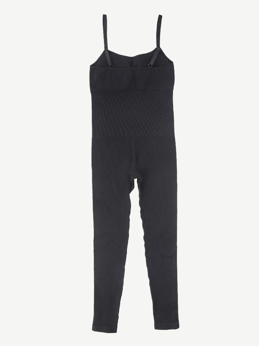 High Stretchy Seamless Tummy Control Jumpsuit Removable cup pads