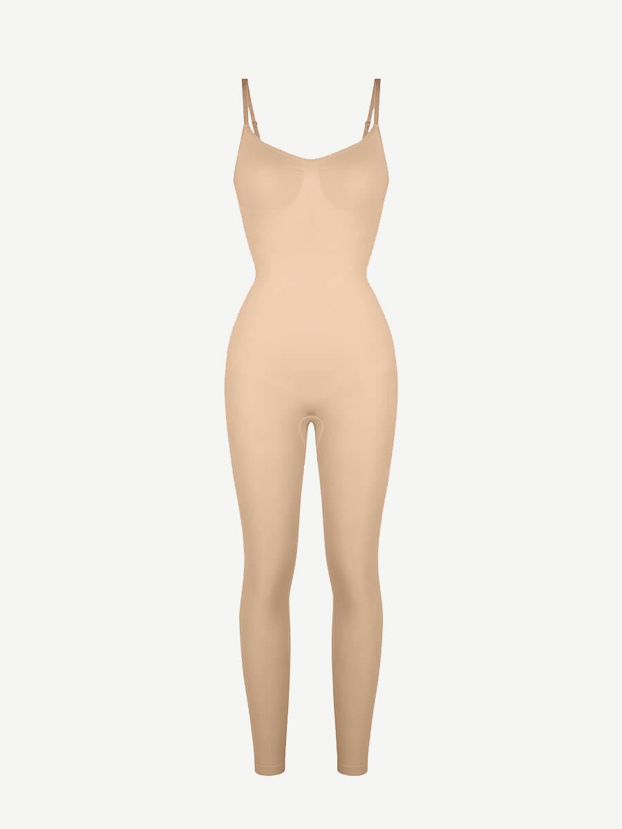Seamless Breast Support Waist and Abdomen Shaping Mid Thigh Body Shaper