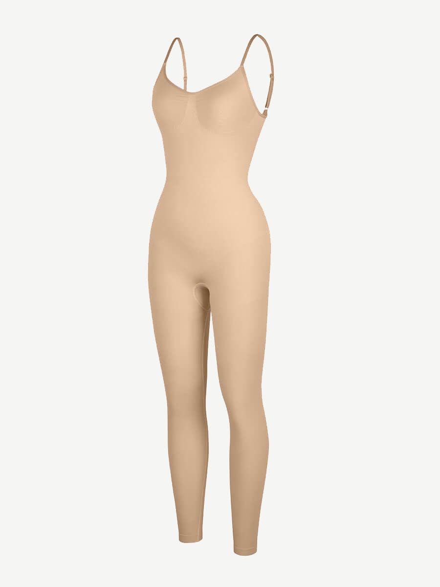 Seamless Breast Support Waist and Abdomen Shaping Mid Thigh Body Shaper