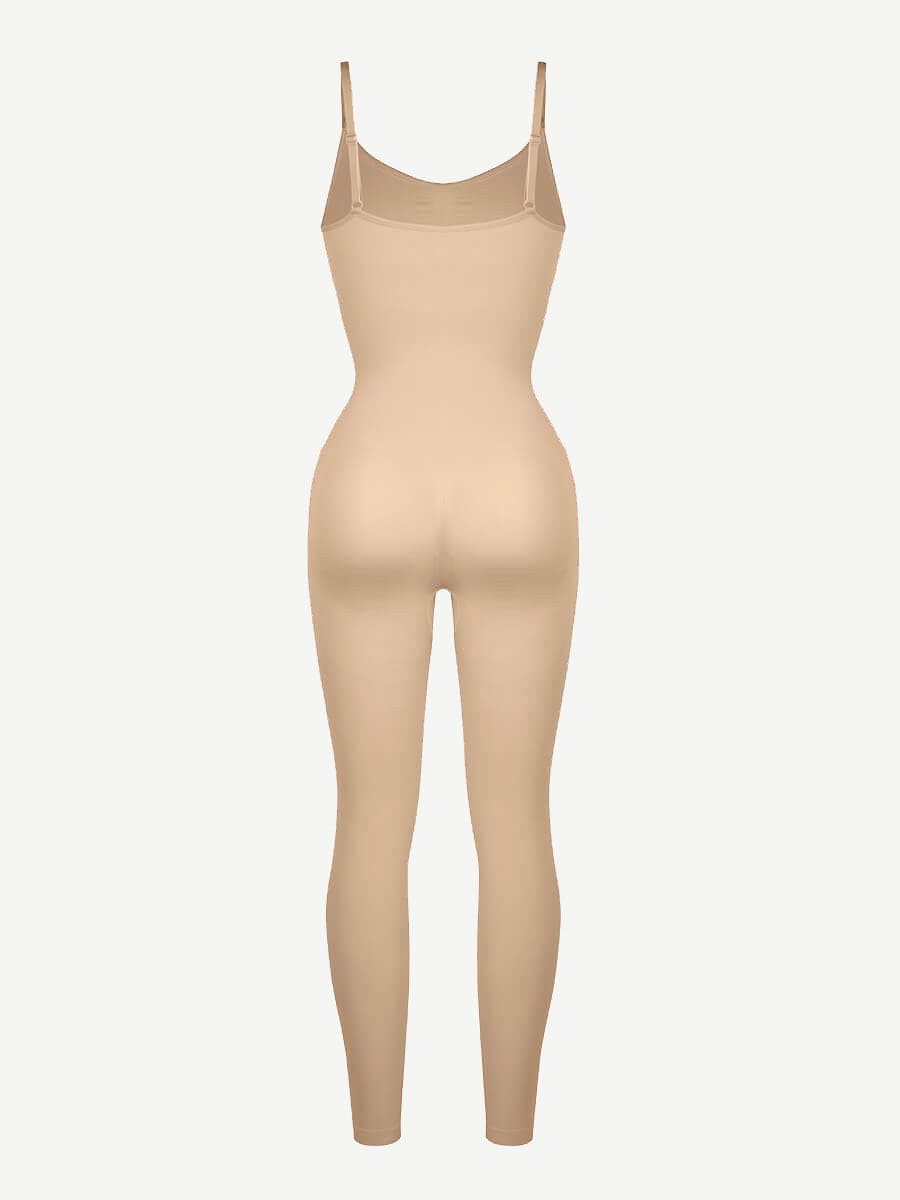 Seamless Breast Support Waist and Abdomen Shaping Mid Thigh Body Shaper