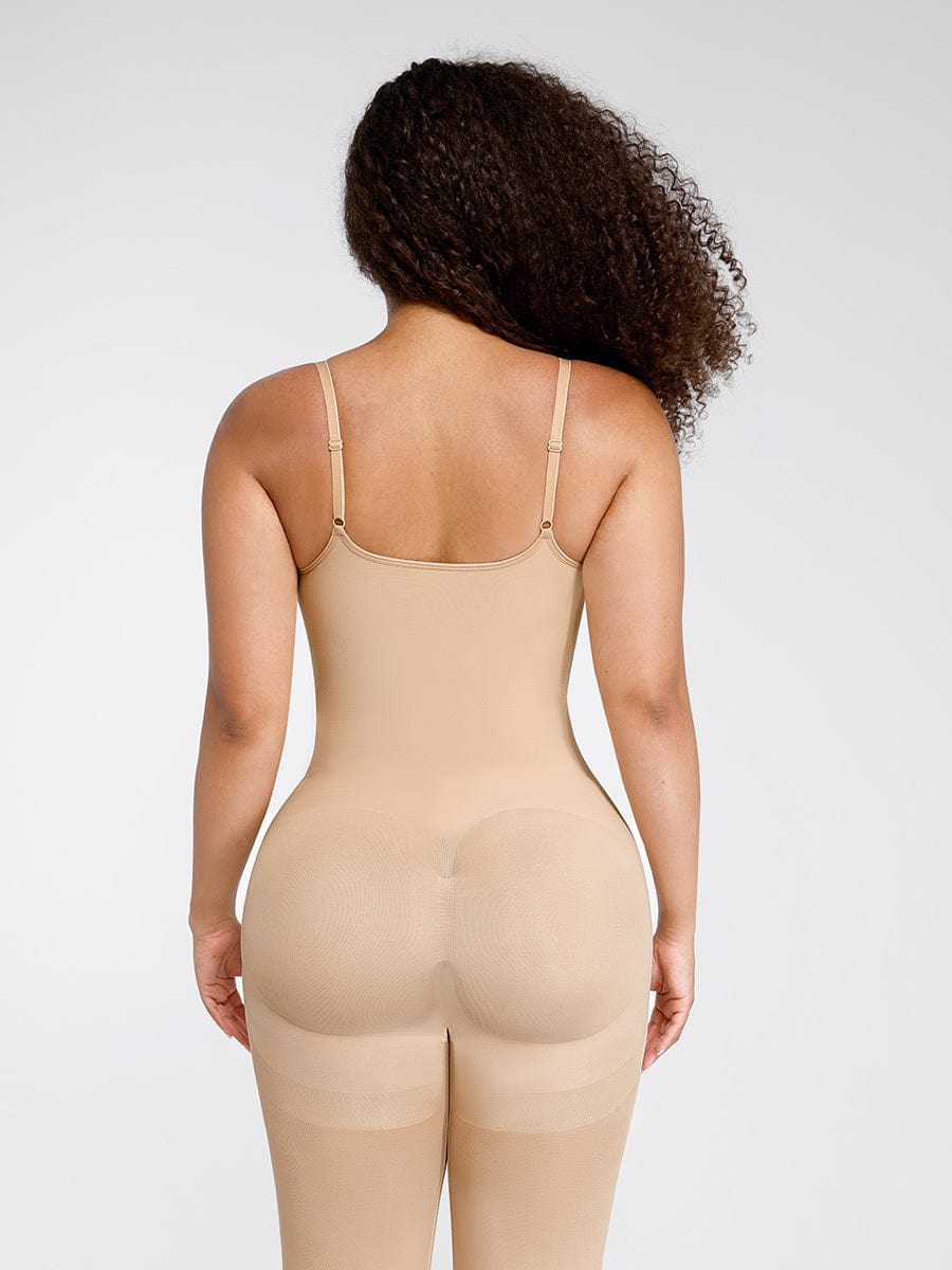 Seamless Breast Support Waist and Abdomen Shaping Mid Thigh Body Shaper