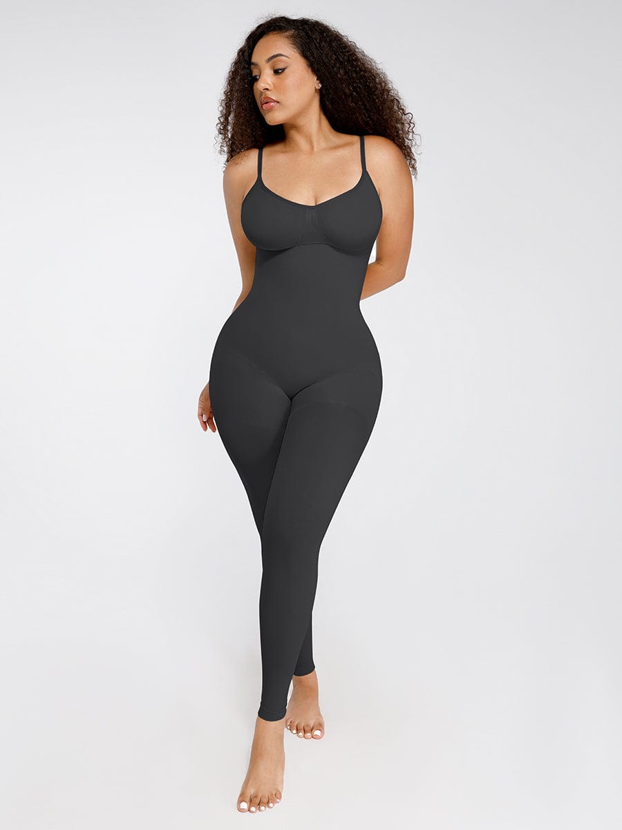 Seamless Breast Support Waist and Abdomen Shaping Mid Thigh Body Shaper