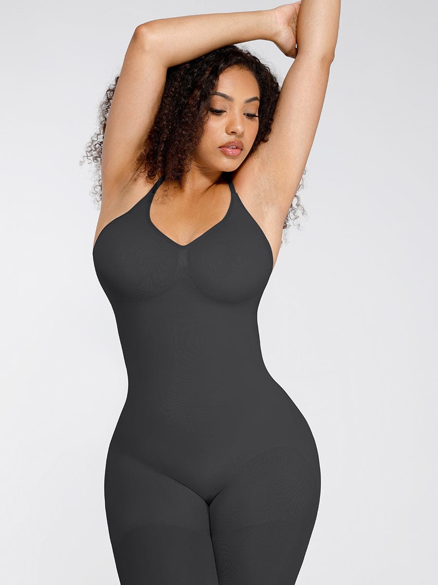 Seamless Breast Support Waist and Abdomen Shaping Mid Thigh Body Shaper