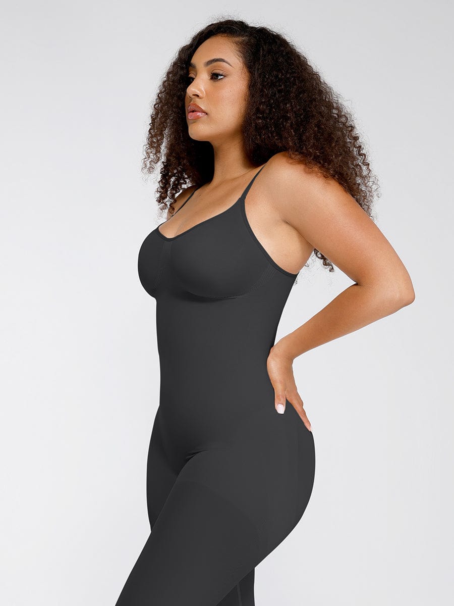 Seamless Breast Support Waist and Abdomen Shaping Mid Thigh Body Shaper