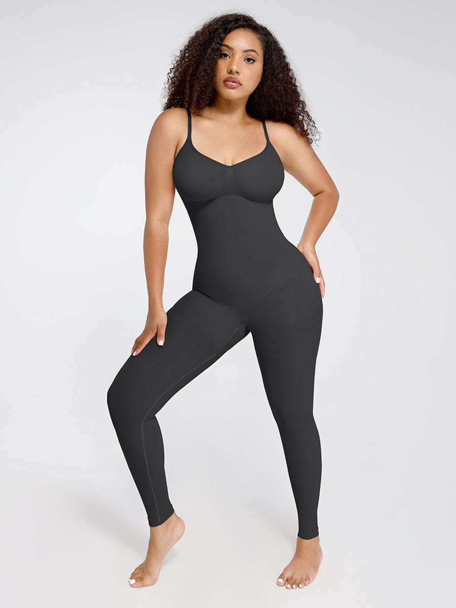 Seamless Breast Support Waist and Abdomen Shaping Mid Thigh Body Shaper