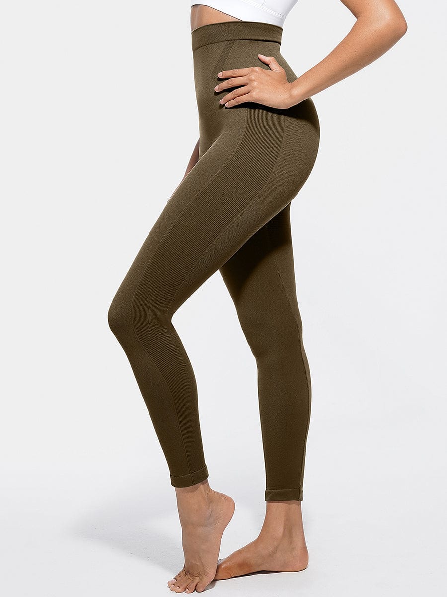 High Waisted Seamless Sculpting Slim Fit Anti Slip Shaping Leggings