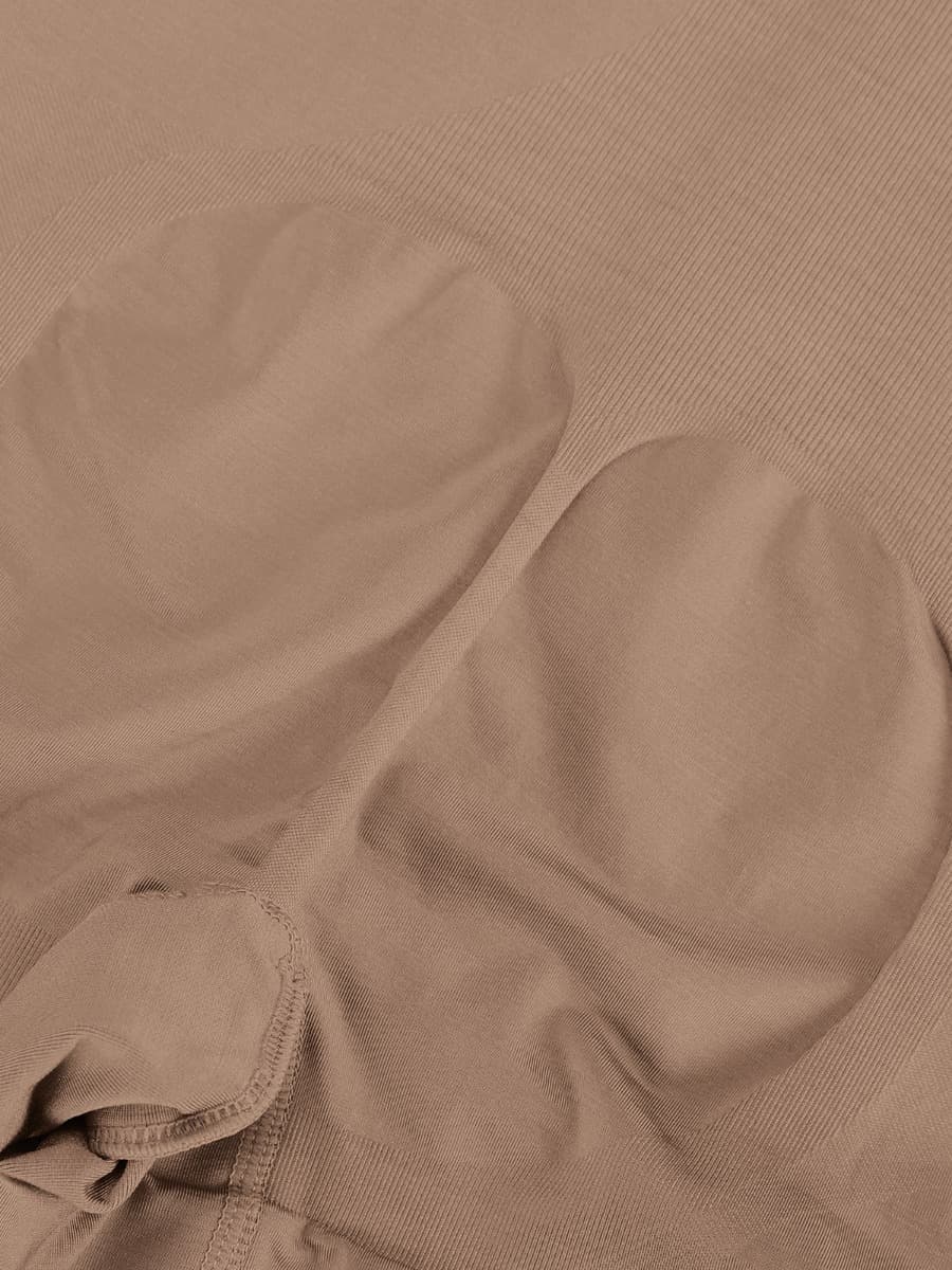 Seamless Open-Bust AbdomenŒæFlattening Mid-Thigh Bodysuit