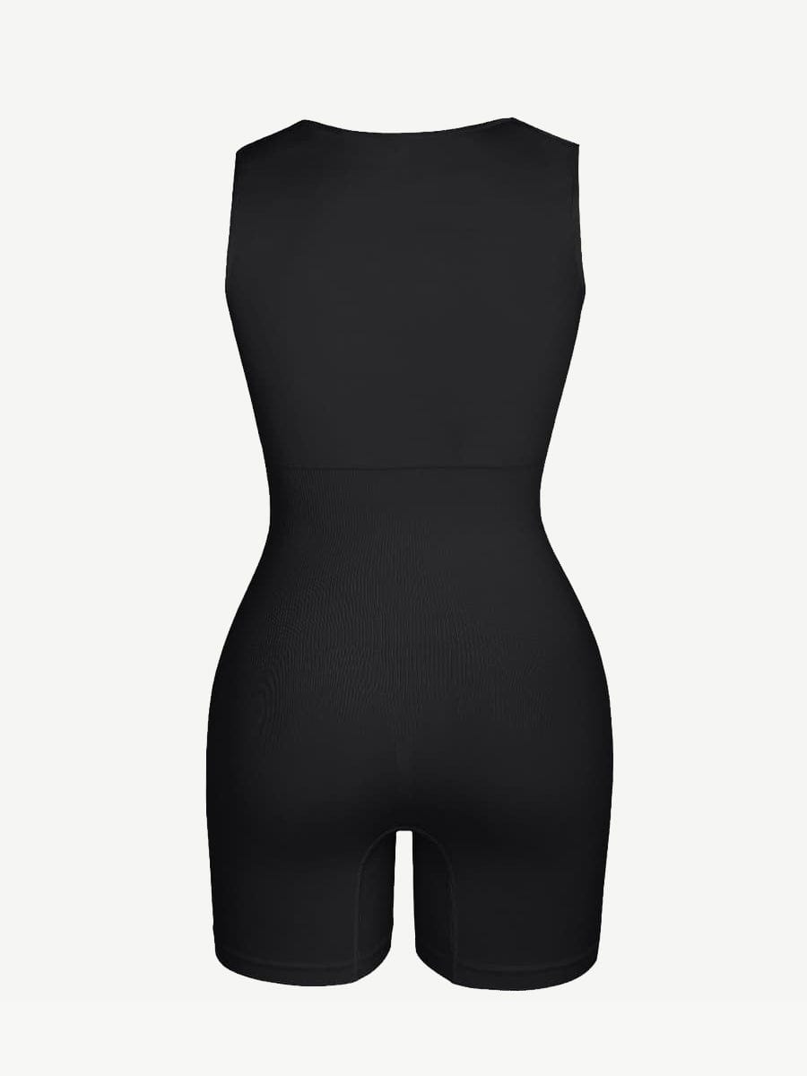 Wholesale?ÙÎÀ Eco-friendly Seamless Square Neck Waist and Belly Shaping Jumpsuit