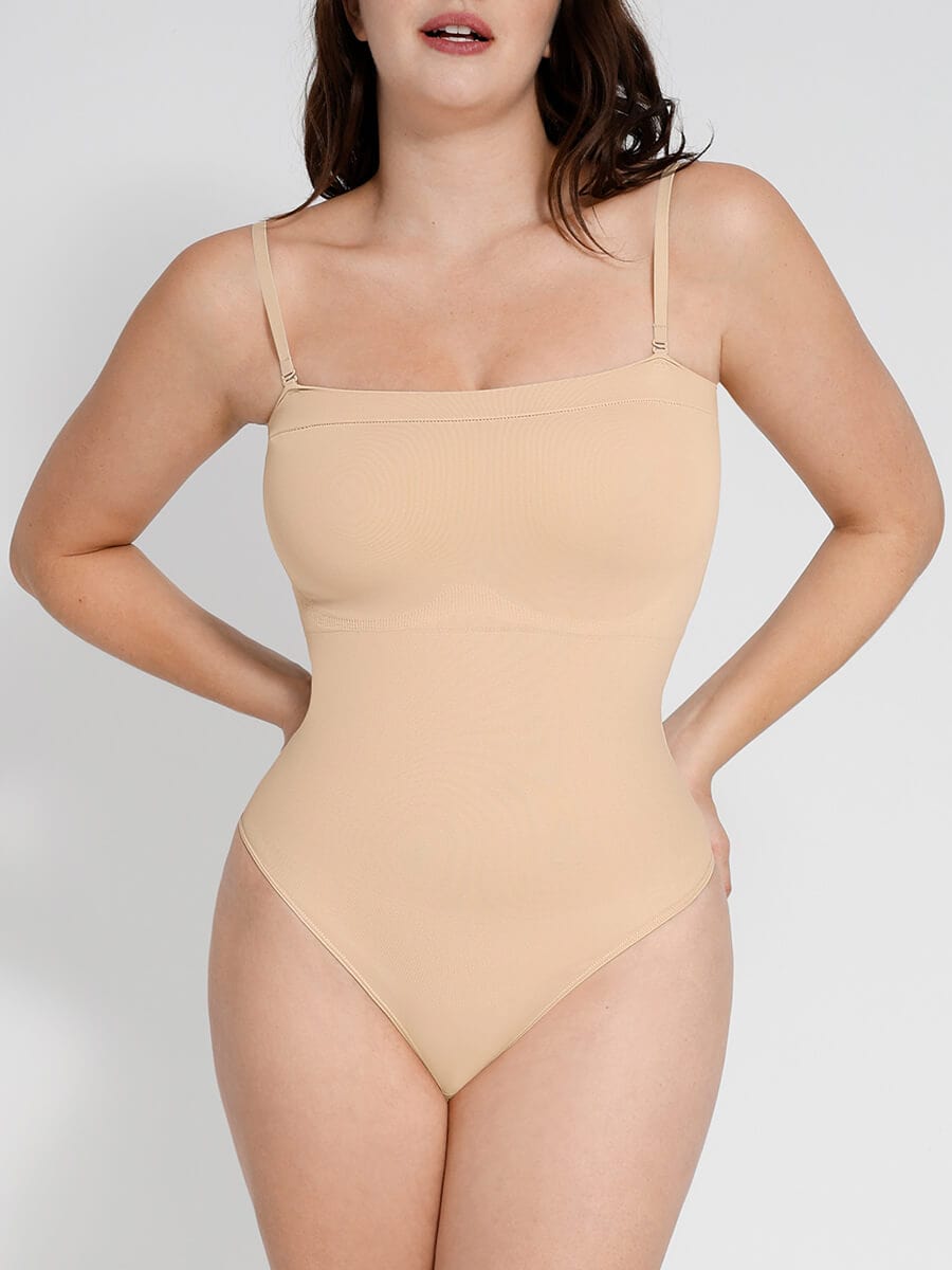 Strap Removable Seamless ?ÙÎÀEco-friendly Sculpt Thong Bodysuit