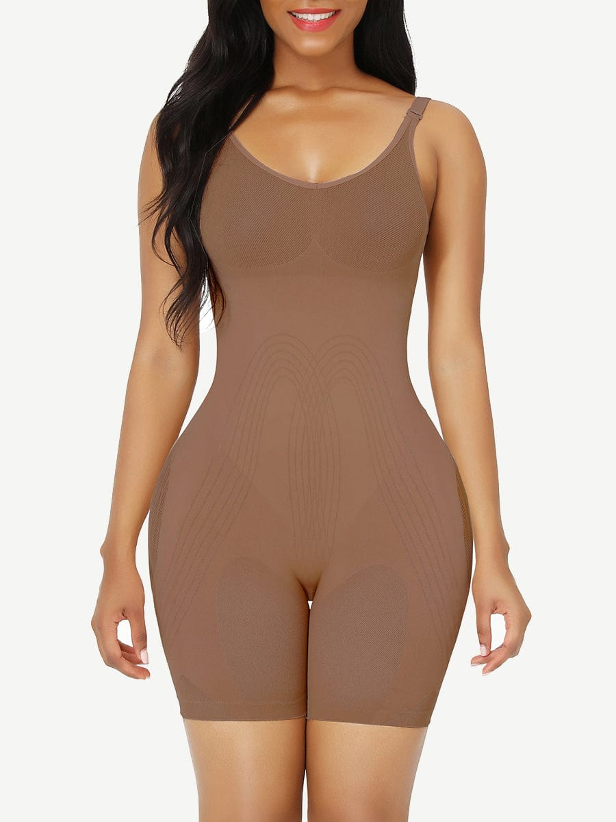 Seamless Low Back Full Body Shapewear Mesh Waist Control
