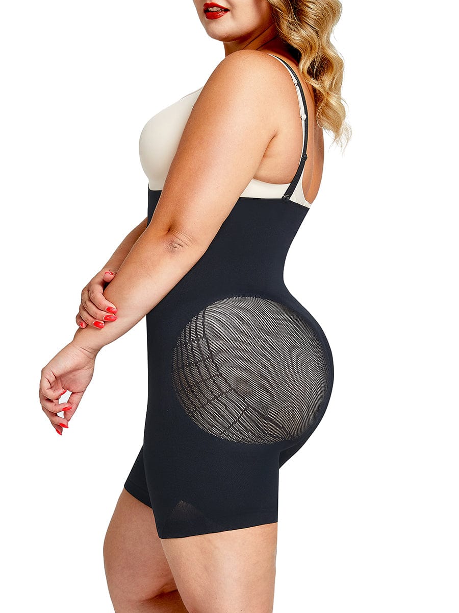 Women Classic Style Bodysuit Slimming Butt Lifter Tummy Compression Full Body Shaper