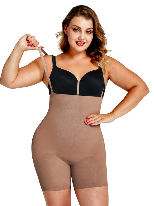 Women Classic Style Bodysuit Slimming Butt Lifter Tummy Compression Full Body Shaper