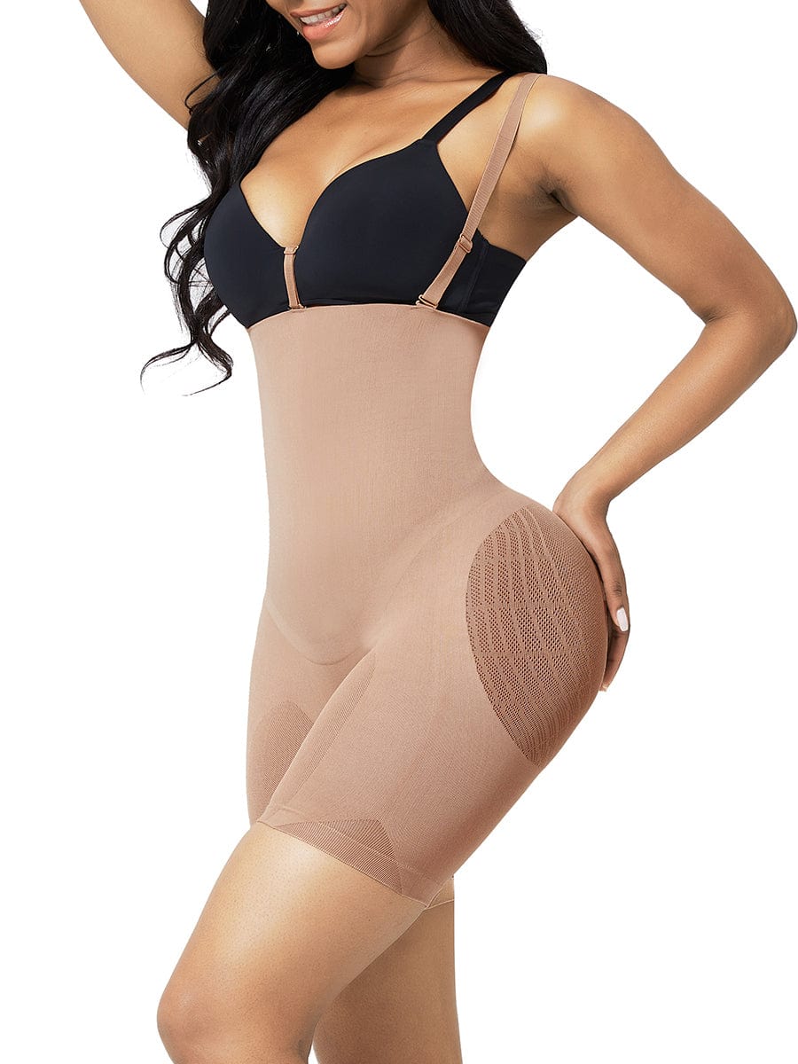 Women Classic Style Bodysuit Slimming Butt Lifter Tummy Compression Full Body Shaper