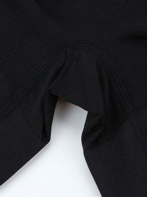 Skin-Friendly Black Full Body Shaper Adjustable Straps Secret Slimming