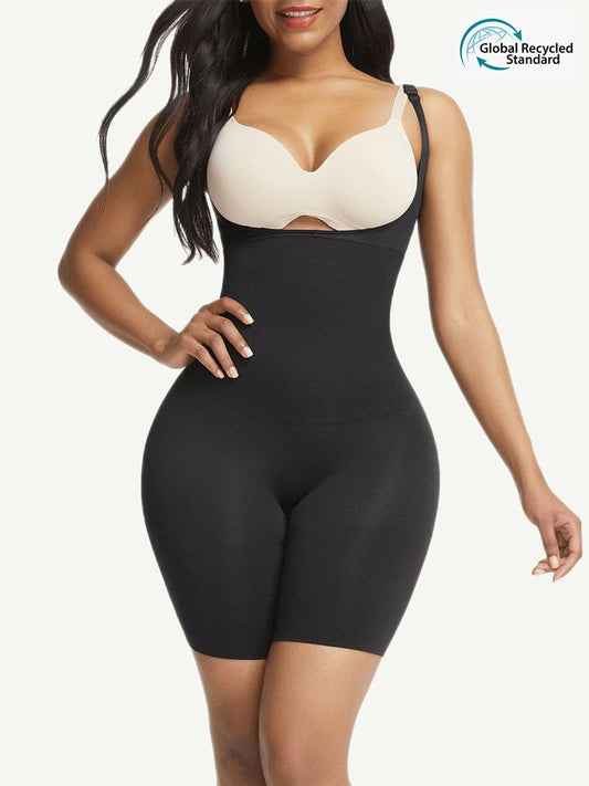 Open-Bust Mid-Thigh Bodysuit AbdomenŒæFlattening