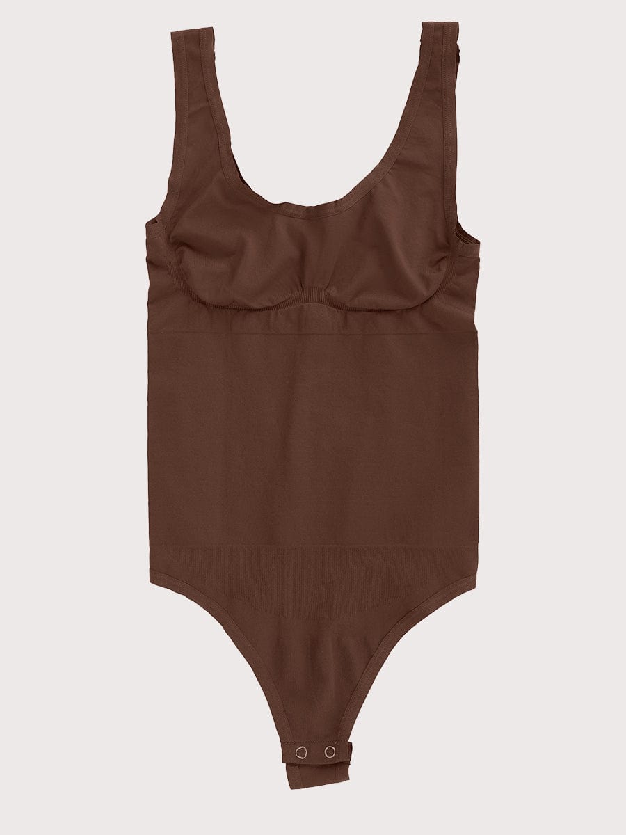 Eco-friendly Seamless Outerwear Belly Control Thong Bodysuit