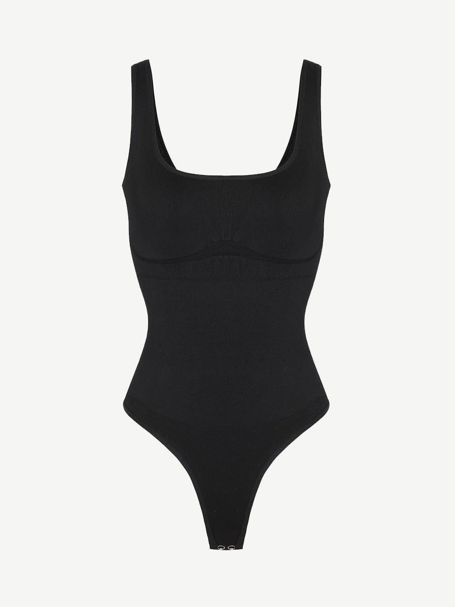 Eco-friendly Seamless Outerwear Belly Control Thong Bodysuit