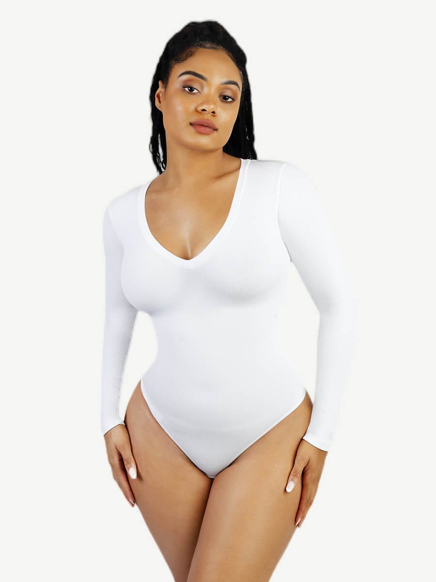 Seamless Long Sleeve Outerwear Bodysuit