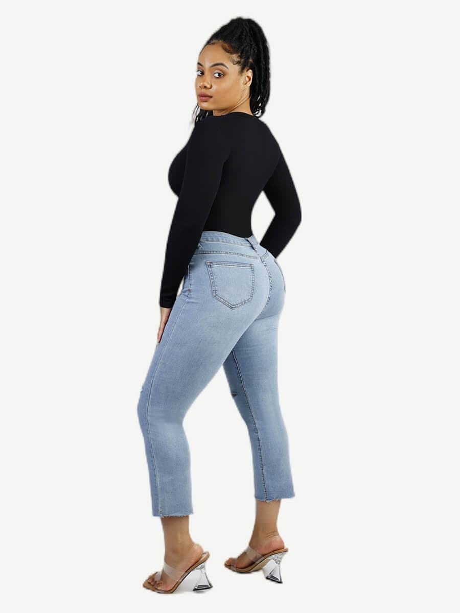 Seamless Long Sleeve Outerwear Bodysuit
