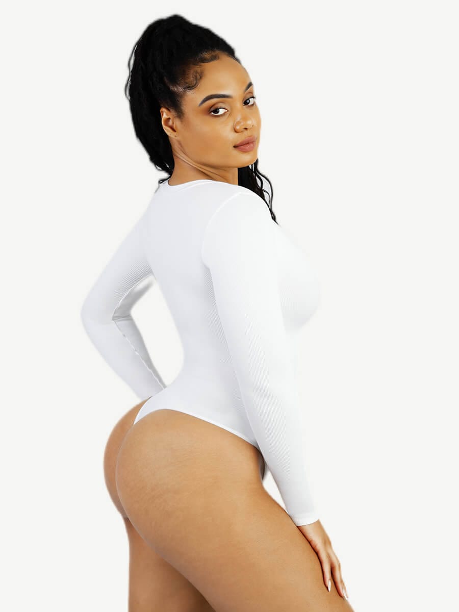 Seamless Long Sleeve Outerwear Bodysuit