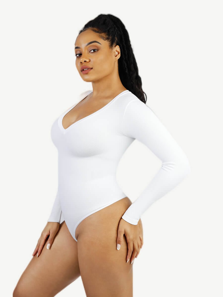 Seamless Long Sleeve Outerwear Bodysuit