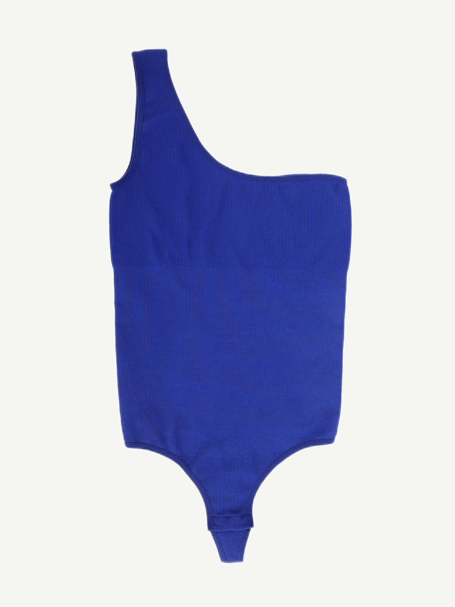 One-Shoulder Waist Sculpting Tummy Control Seamless Body Bodysuit
