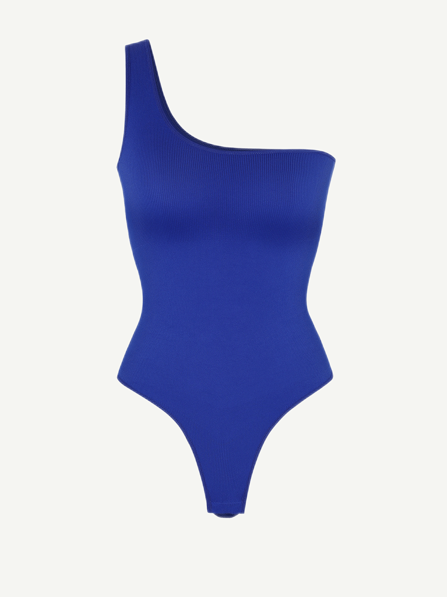 One-Shoulder Waist Sculpting Tummy Control Seamless Body Bodysuit