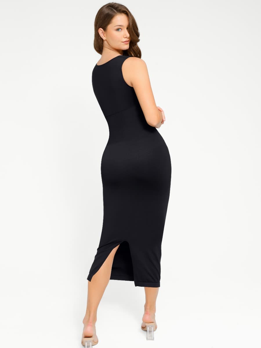 Eco-friendly Seamless 360ŒÁ Waist Control Spaghetti Strap Suspender Long Skirt