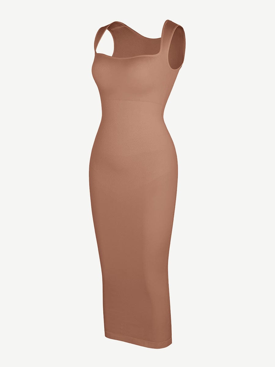 Eco-friendly Seamless 360ŒÁ Waist Control Spaghetti Strap Suspender Long Skirt