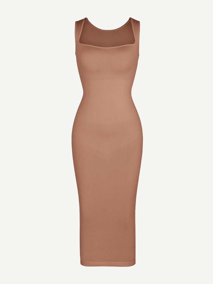Eco-friendly Seamless 360ŒÁ Waist Control Spaghetti Strap Suspender Long Skirt
