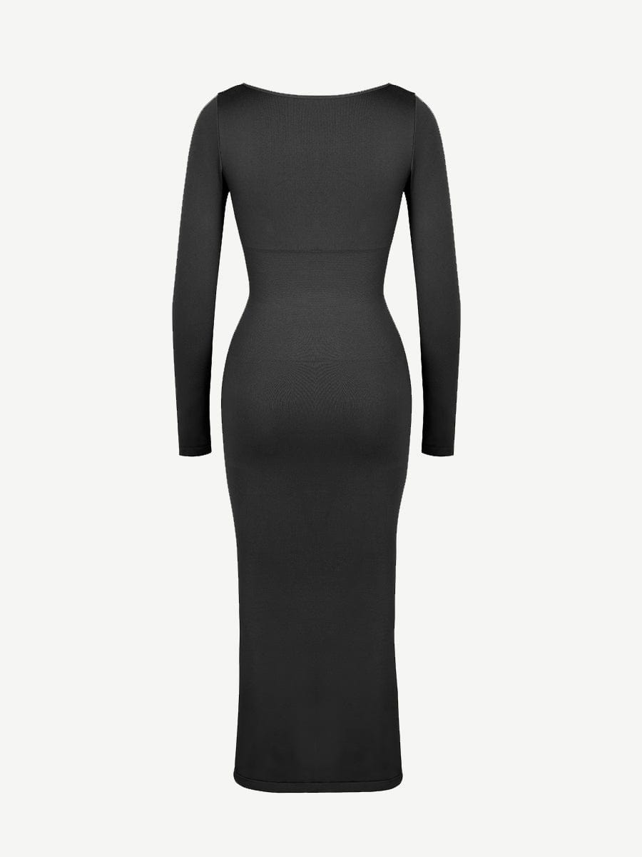 Wholesale?ÙÎÀ Eco-friendly Seamless Bust Support Tummy Control High Side Slit Shaping Dress