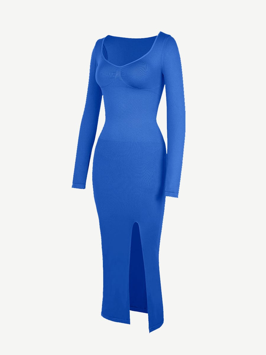 Wholesale?ÙÎÀ Eco-friendly Seamless Bust Support Tummy Control High Side Slit Shaping Dress