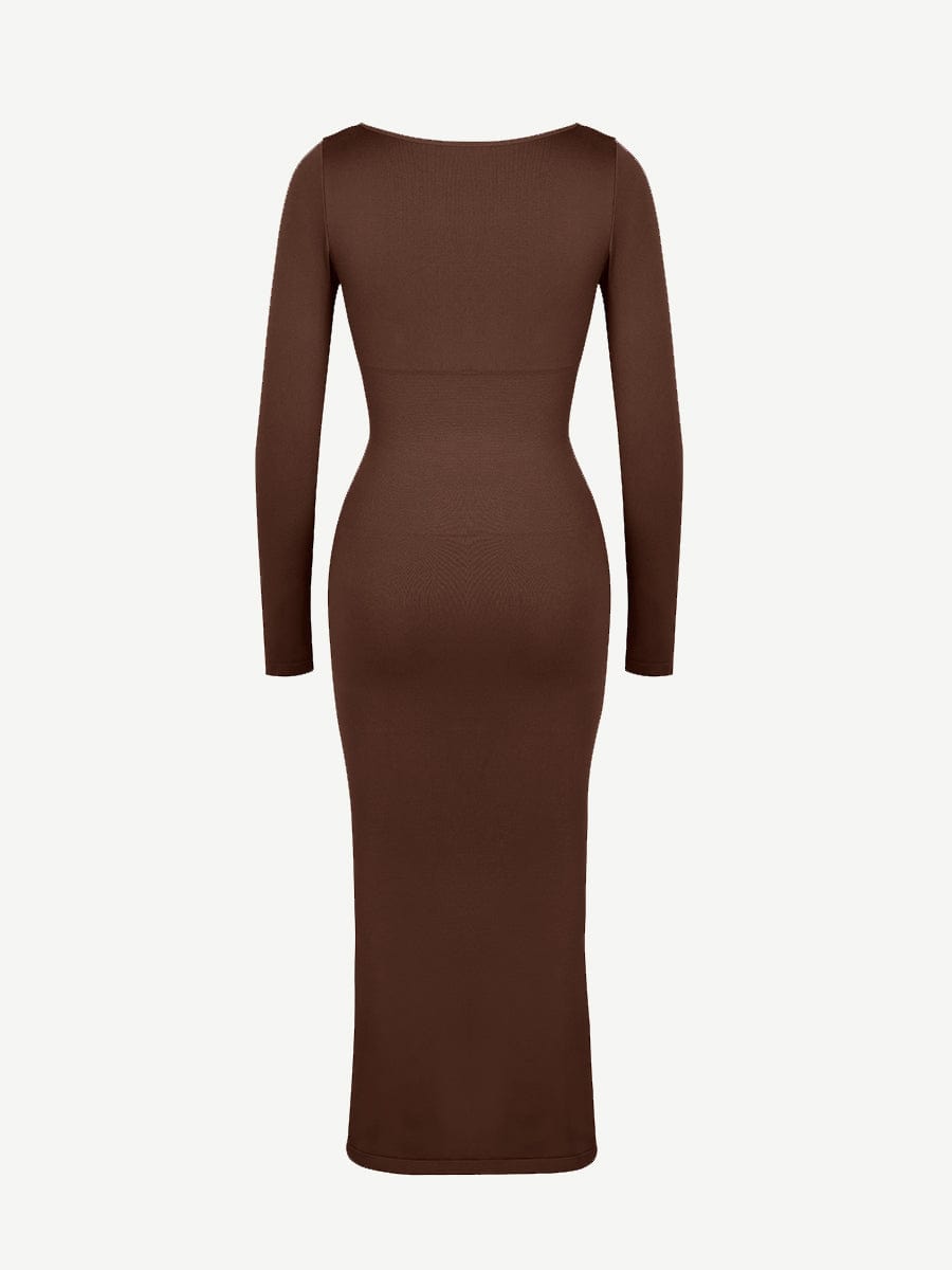 Wholesale?ÙÎÀ Eco-friendly Seamless Bust Support Tummy Control High Side Slit Shaping Dress